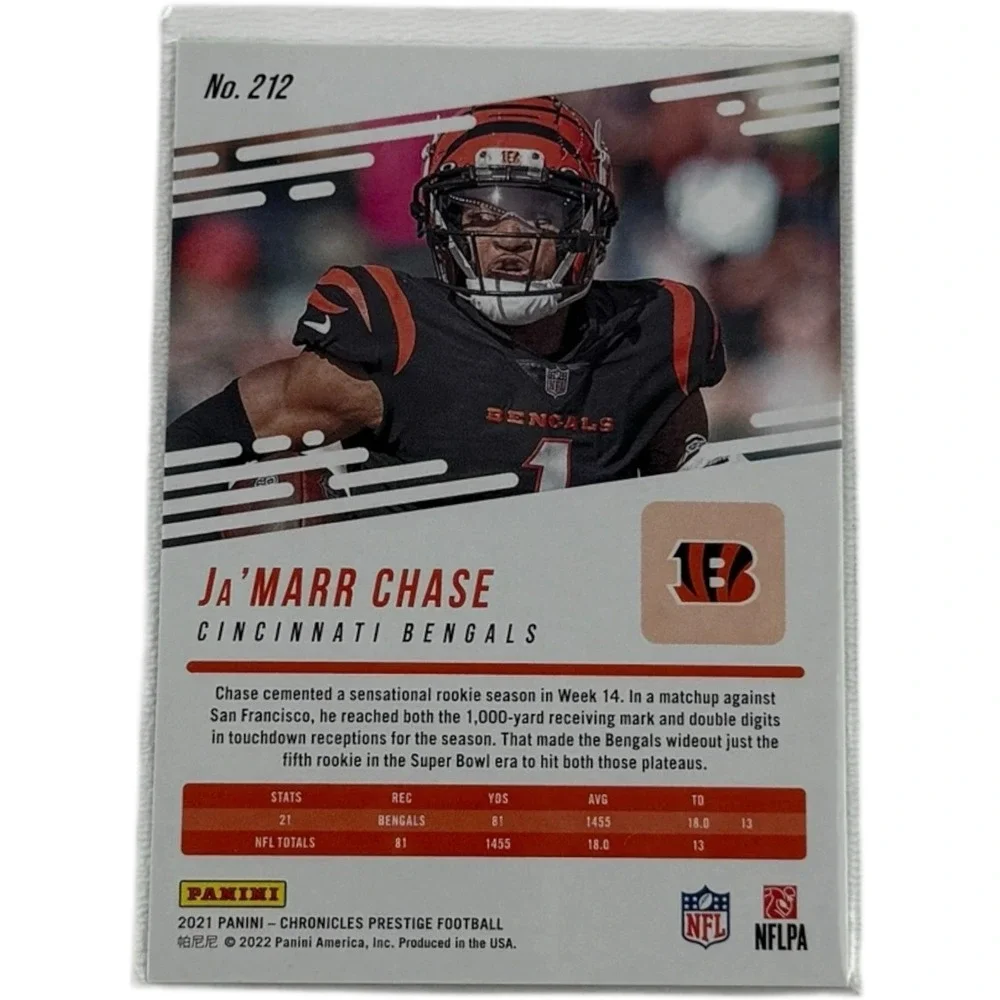 2021 Panini Chronicles Prestige Football‎ JaMarr Chase #212 RC Rookie Card